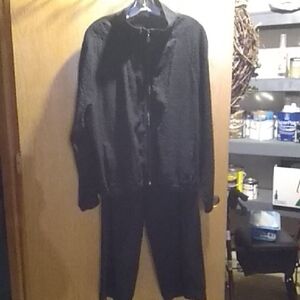 Black Stretch Jacket and Pants Set